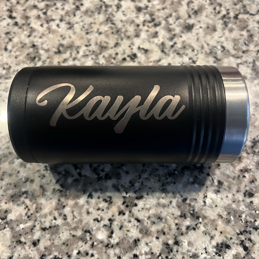 Name: Kayla Black and Silver Tumbler